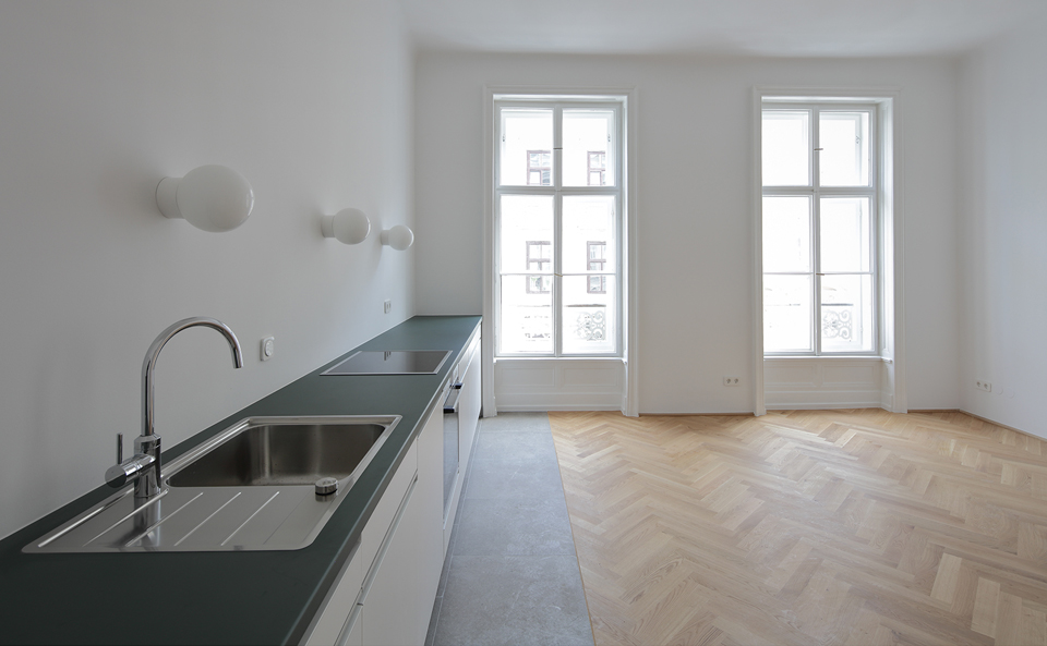 Küchenzeile Altbauwohnung