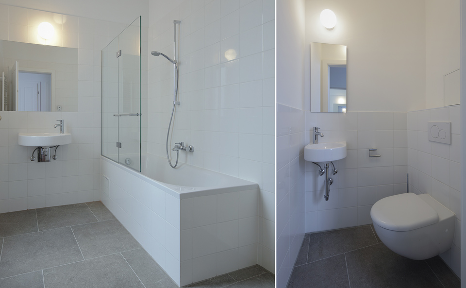 Badezimmer und WC Altbauwohnung
