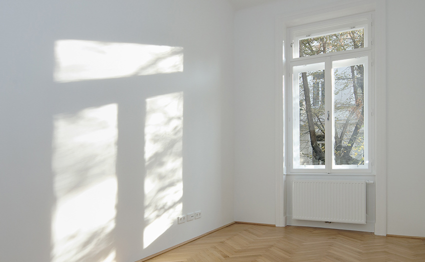 Wohnungssanierung, Altbau, Parkettboden, Fenster